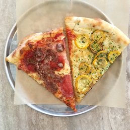 two slices of pizza on a plate two slices of pizza on a plate
