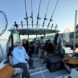 Lots A Limits Fishing Charters & Guide Service - Fishing for brown trout with the boys on Lots a Limits Charter vessel