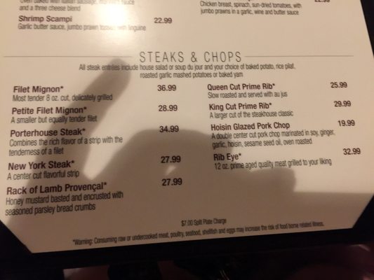 Menu photo 6 Stockman's Steakhouse Laughlin, NV