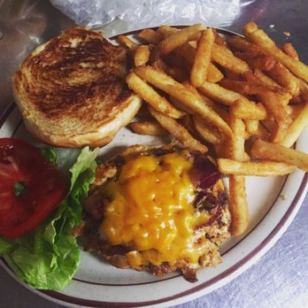 Sam's Diner - Cajun chicken sandwich with crispy fries! - Diners Near Me - Holley, New York