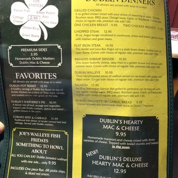 The Dublin Pub - Dinner side - Pubs Near Me - Springfield, Illinois The Dublin Pub - Dinner side - Pubs Near Me - Springfield, Illinois