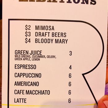 REVUE - Brunch drink menu - Italian Near Me - Austin, Texas REVUE - Brunch drink menu - Italian Near Me - Austin, Texas