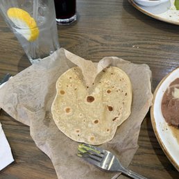 Flour tortillas are a little on the small side Flour tortillas are a little on the small side