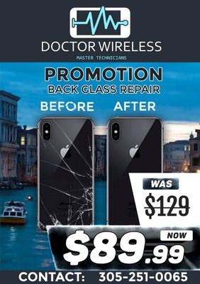 Expert IPhone & IPad Repair! - Doctor Wireless can help you get your mobile device back up and running again, servicing screen replacement, speaker repair, and much more on cellphones, tablets, and laptops. We know how important it is for you to be connected which is why we offer same-day repair in many cases. Most cracked screen repairs can be complete in less than 30 minutes.