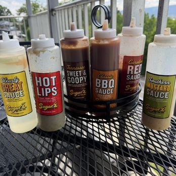 Sugar's Ribs - All the sauces tried them all most are very good. - Barbeque Near Me - Chattanooga, Tennessee