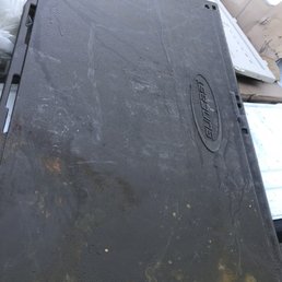 The damaged floor panel. The damaged floor panel.