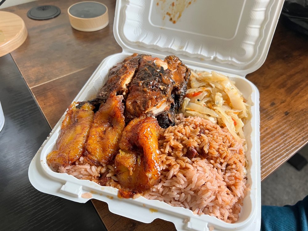 Food from Cherry's Jamaican Delight