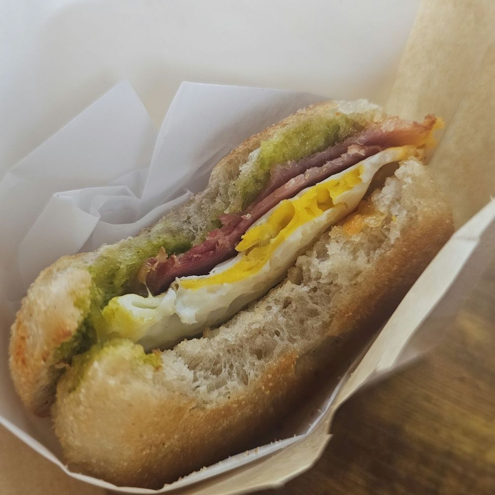 Come Back Coffee - Olympia Provisions Ham breakfast sando - Coffee & Tea Near Me - La Mesa, California