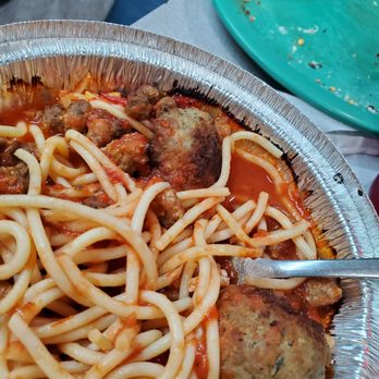 Pizza Inn - Frozen food section meatballs (3) and beef topping is meat sauce lol very poor excuse for spaghetti!!! - Pizza Near Me - Dallas, Texas Pizza Inn - Frozen food section meatballs (3) and beef topping is meat sauce lol very poor excuse for spaghetti!!! - Pizza Near Me - Dallas, Texas