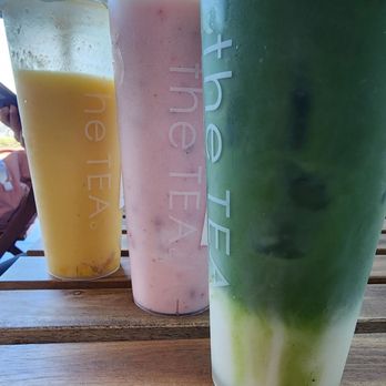The Tea - Mango pomelo sago, Fruit Snowy (strawberry), coconut matcha - Coffee & Tea Near Me - Monterey Park, California The Tea - Mango pomelo sago, Fruit Snowy (strawberry), coconut matcha - Coffee & Tea Near Me - Monterey Park, California