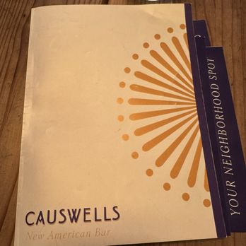 Causwells - Menu - New American Near Me - San Francisco, California