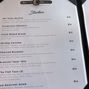 Craftz Lounge - Menu - Cocktail Bars Near Me - Riverside, California