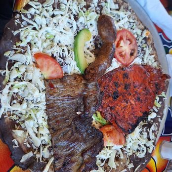 Oaxaca Restaurant - Tlayuda Mixta - Mexican Near Me - Fresno, California