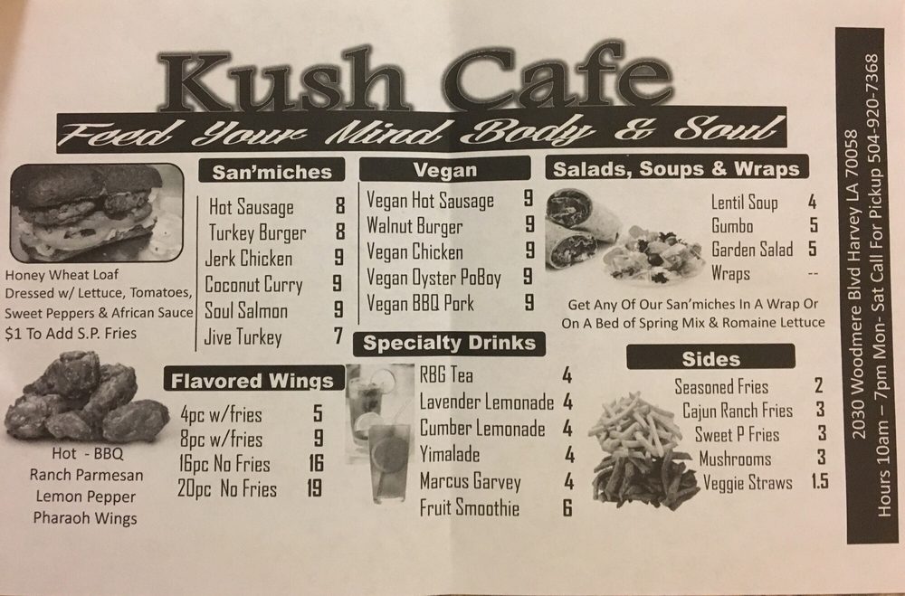 KUSH CAFE CLOSED 2030 Woodmere Blvd, Harvey, Louisiana Chicken Wings Restaurant Reviews