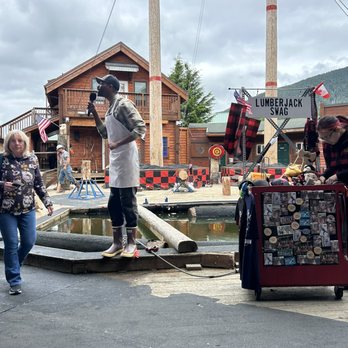 Great Alaskan Lumberjack Show - Souvenirs cart, host - Performing Arts Near Me - Ketchikan, Alaska Great Alaskan Lumberjack Show - Souvenirs cart, host - Performing Arts Near Me - Ketchikan, Alaska