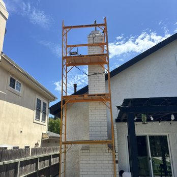 Tobi’s Chimney Service - Scaffold for chimney repair in Belmont shores Long Beach - Chimney Sweeps Near Me Tobi’s Chimney Service - Scaffold for chimney repair in Belmont shores Long Beach - Chimney Sweeps Near Me