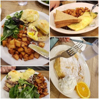 Aloha Kitchen - Portuguese sausage eggs Benedict, omelette, kahlua pork eggs Benedict and orange souffle pancake - Breakfast & Brunch Near Me - Honolulu, Hawaii