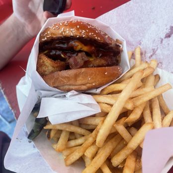 Ray's - Double Western Bacon Chesseburger & French fries - Sandwiches Near Me - Los Angeles, California