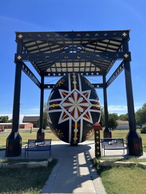 Worlds Largest Hand Painted Czech Egg by null