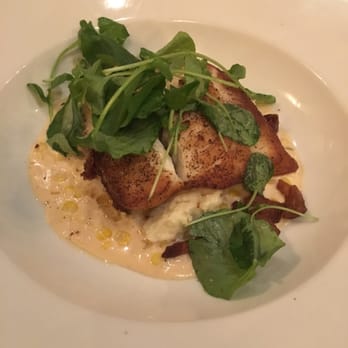 Orsay - Grilled Flounder over Congree and Penn grits. - French Near Me - Jacksonville, Florida Orsay - Grilled Flounder over Congree and Penn grits. - French Near Me - Jacksonville, Florida
