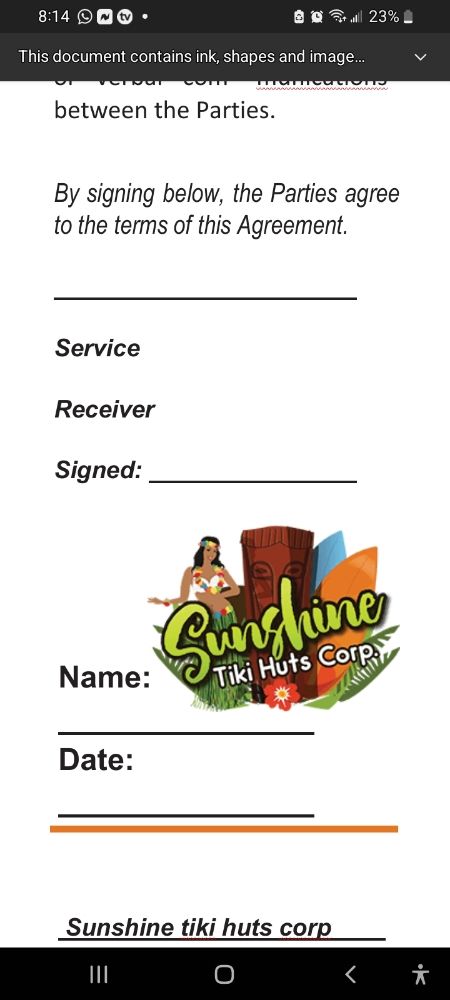 Slide of Luau Chikee Hut