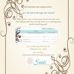 Santi Mind & Body Therapeutics - Give The Gift Of Massage!