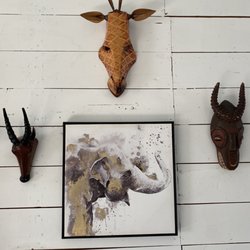 Alvin Antique Center - The beautiful elephant fit in with our Namibian memorabilia.