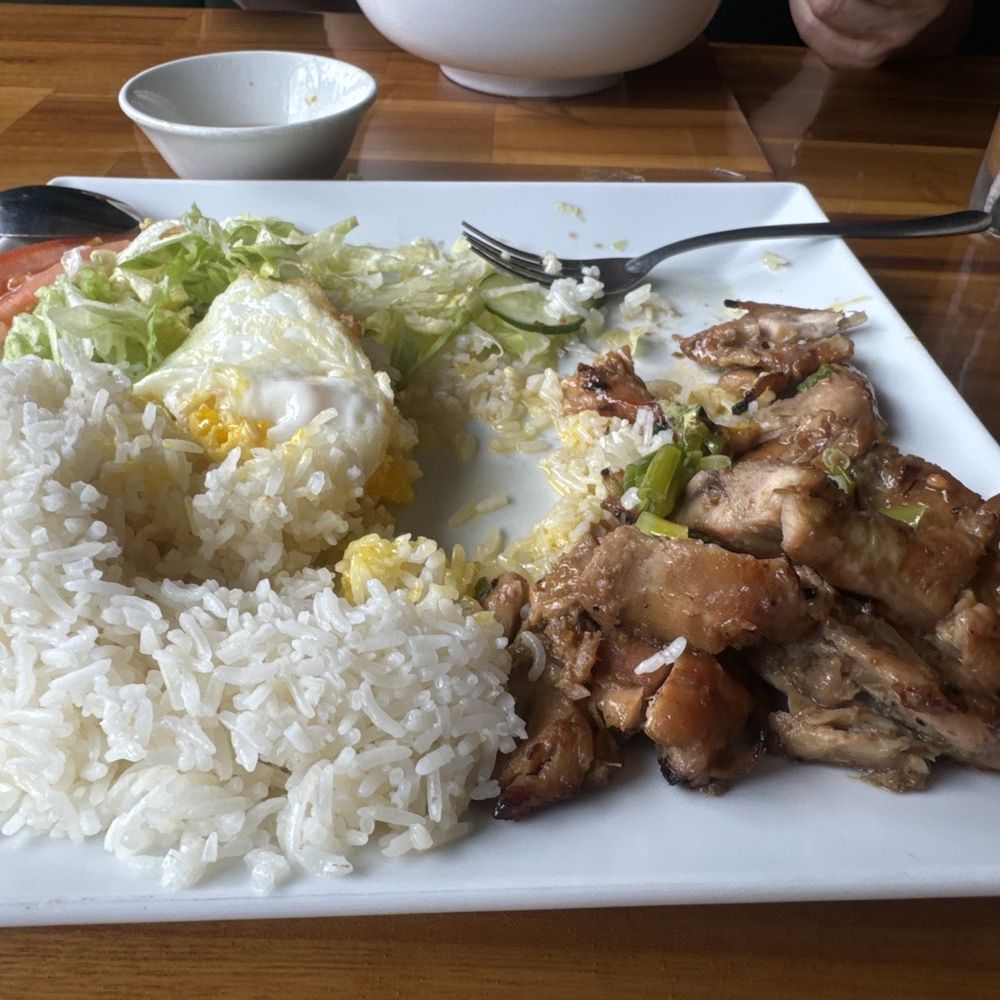 Grilled Chicken was dry compared to most other Viet Restaurants. Salted caramel ice coffee was very good Grilled Chicken was dry compared to most other Viet Restaurants. Salted caramel ice coffee was very good