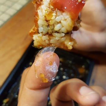 Ninja Sushi - Girl told me its normal to find these things in it.... be careful when eating. DONT CHOKE!!! - Sushi Bars Near Me - Waipahu, Hawaii