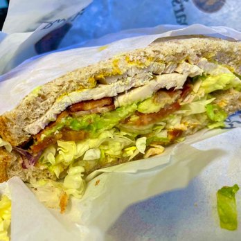 Spreadz - 13. Chicken Club Sandwich. Got a lil squashed on the delivery. But still good :) - Sandwiches Near Me - Santa Clara, California