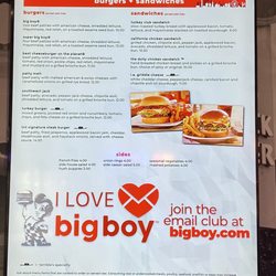 Big Boy - Burger Menu