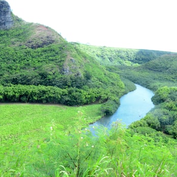 Wailua Heritage Trail - The Wailua River flows below the Maunakapu Mountains. - Landmarks & Historical Buildings Near Me - Kapaa, Hawaii
