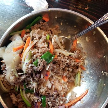 K-Towne 88 - As you can see, the beef bowl was pretty soupy when I got it at first. - Korean Near Me - Rancho Cucamonga, California K-Towne 88 - As you can see, the beef bowl was pretty soupy when I got it at first. - Korean Near Me - Rancho Cucamonga, California