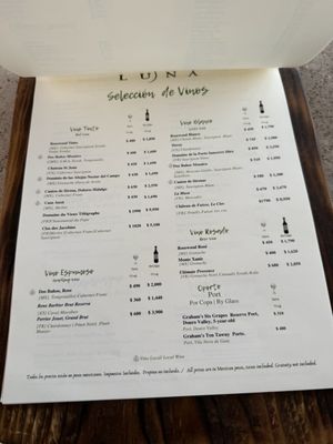 Menu photo 6 Luna Rooftop San Miguel de Allende, GUA