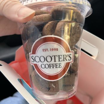 Scooter's Coffee - Mini chocolate cookies - Coffee & Tea Near Me - Arlington, Texas Scooter's Coffee - Mini chocolate cookies - Coffee & Tea Near Me - Arlington, Texas