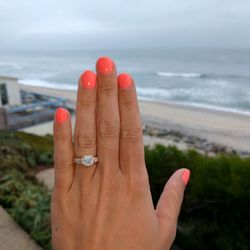 Joseph Jewelry - Custom two-tone diamond engagement ring by Joseph Jewelry. She said yes!
