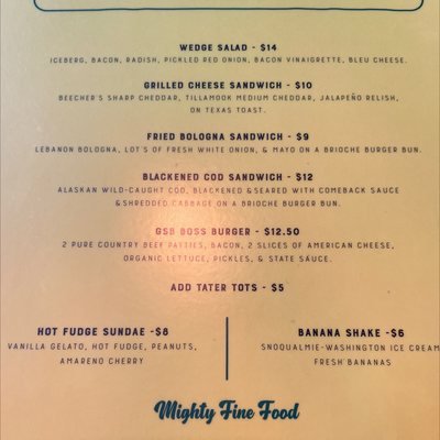 Menu photo 7 King Leroy Seattle, WA Menu photo 7 King Leroy Seattle, WA