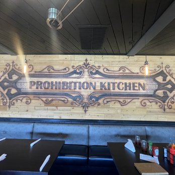 Prohibition Dunedin - Logo burned on the wall - Gastropubs Near Me - Dunedin, Florida Prohibition Dunedin - Logo burned on the wall - Gastropubs Near Me - Dunedin, Florida