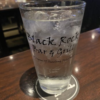 Black Rock Bar & Grill - Ice Tap Water in a cool logo glass - American Near Me - Novi, Michigan Black Rock Bar & Grill - Ice Tap Water in a cool logo glass - American Near Me - Novi, Michigan