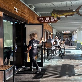 Off The Hook Raw Bar and Grill - Entrance - Seafood Near Me - New Smyrna Beach, Florida