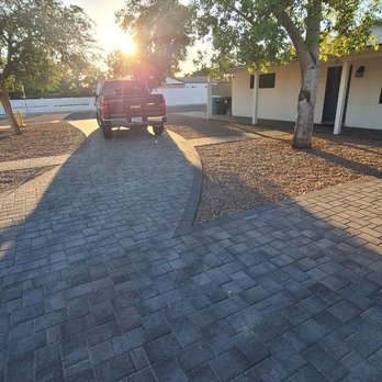 System Pavers - Semicircle driveway w/walkway - Masonry/Concrete Near Me - Mesa, Arizona