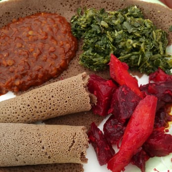Addissae - Kale, beets and something spicy - Ethiopian Near Me - Asheville, North Carolina