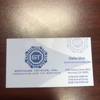 Servicios Totales, INC - Darlis business card - Tax Services Near Me - Norcross, Georgia Servicios Totales, INC - Darlis business card - Tax Services Near Me - Norcross, Georgia