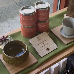 Merch: matcha and sets, essential oils,