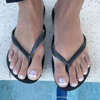 La Belle Nail Spa - These are my feet and my fabulous long, lasting gel pedicure out the door $80, in price - Nail Salons Near Me - Las Vegas, Nevada