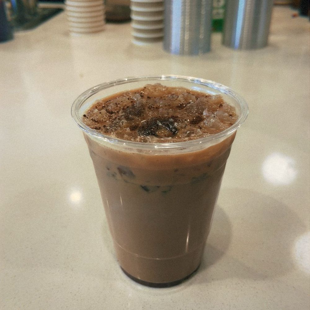 FreeForm Coffee Roasters - Iced Hazelnut Mocha Latte *chef's kiss* - Coffee Roasteries Near Me - Sedona, Arizona FreeForm Coffee Roasters - Iced Hazelnut Mocha Latte *chef's kiss* - Coffee Roasteries Near Me - Sedona, Arizona