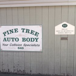 Pine Tree Auto Body - Outside the front door