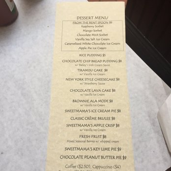 Blue Point Grill - Dessert menu - Seafood Near Me - Princeton, New Jersey