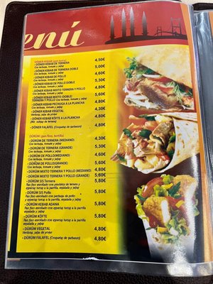 Menu photo 1 El Rey de Istambul Valencia, V