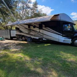 Sweetwater Ranch Campground & Riding Stables - Newmar Super Star 4051, Bravo race trailer.